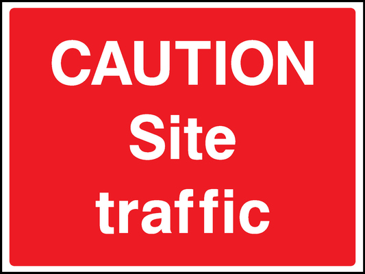 Caution Site Traffic Construction-Signage - CONS0074