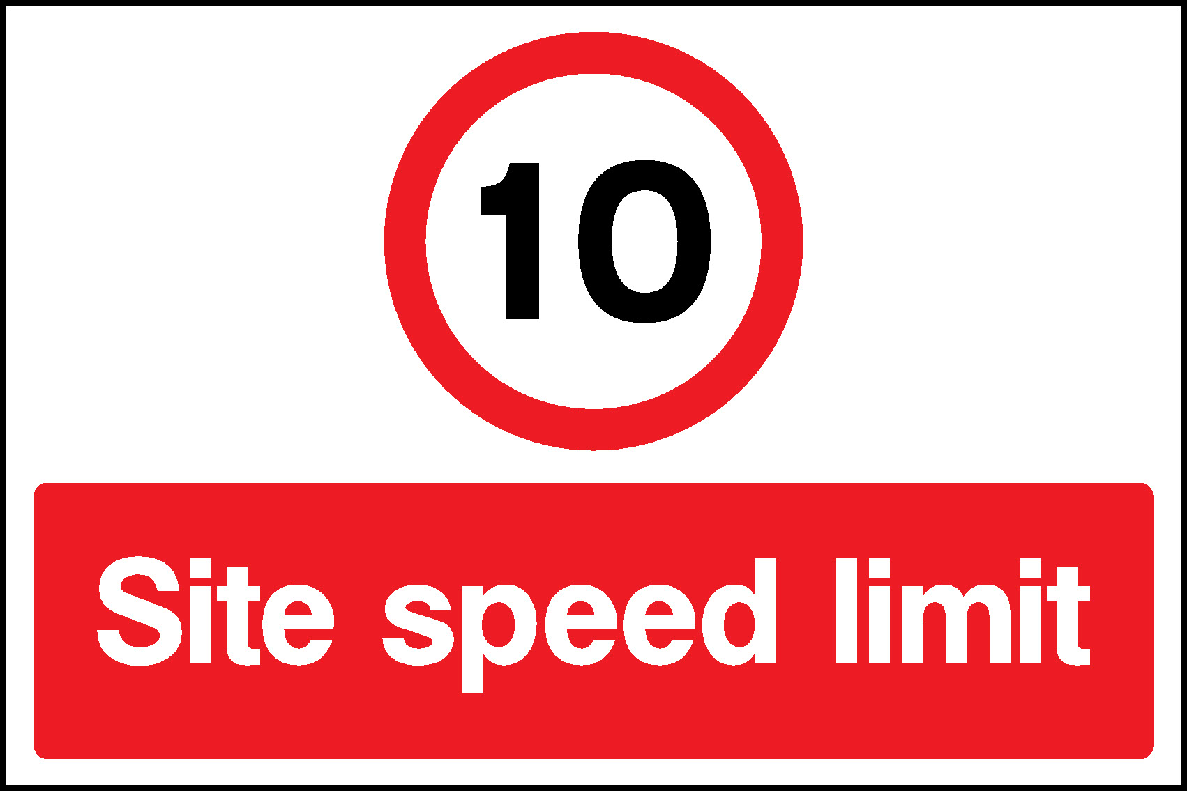 Site Speed Limit Construction-Signage - CONS0089 – TPX Workwear
