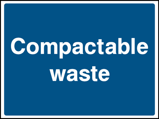 Compactable Waste Construction-Signage - CONS0109