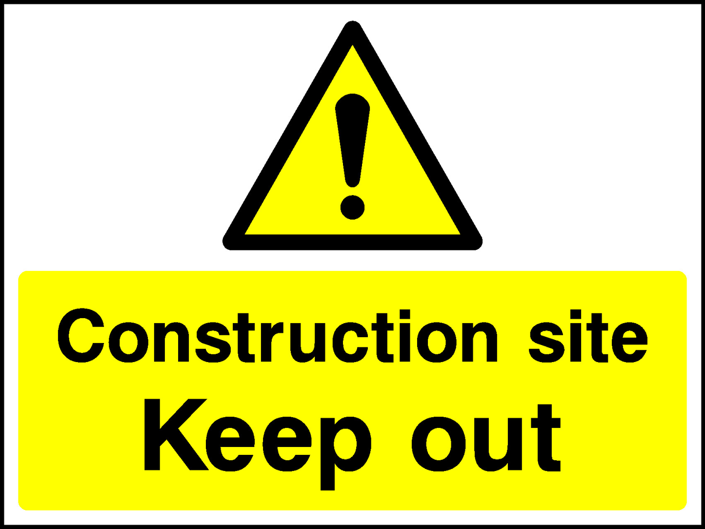 Construction Site Keep Out Construction-Signage - CONS0106