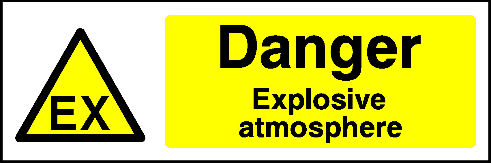 Danger Explosive Ex Atmosphere Warning Chemical Danger Signage - CHEM0 ...