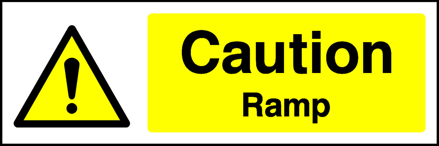 Caution Ramp Construction-Signage - CONS0050