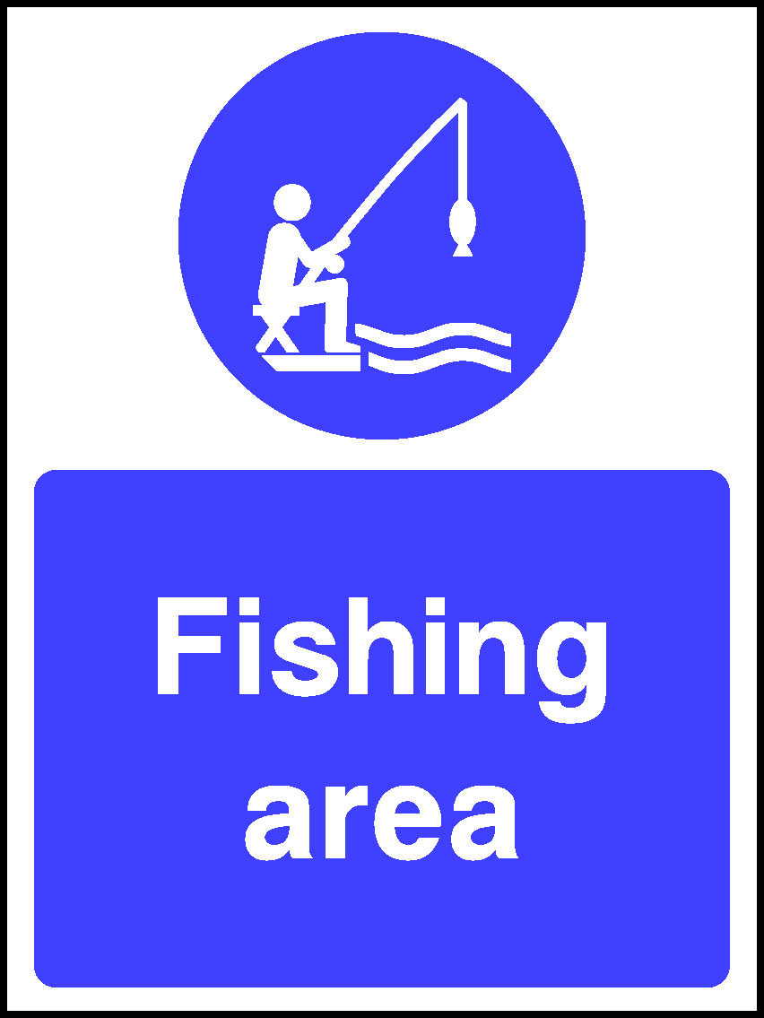 Fishing Area Water Safety Signage - WATE0055 – TPX Workwear